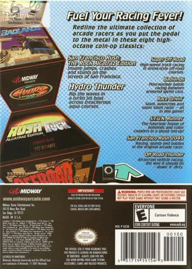 Midway Arcade Treasures 3 box cover back